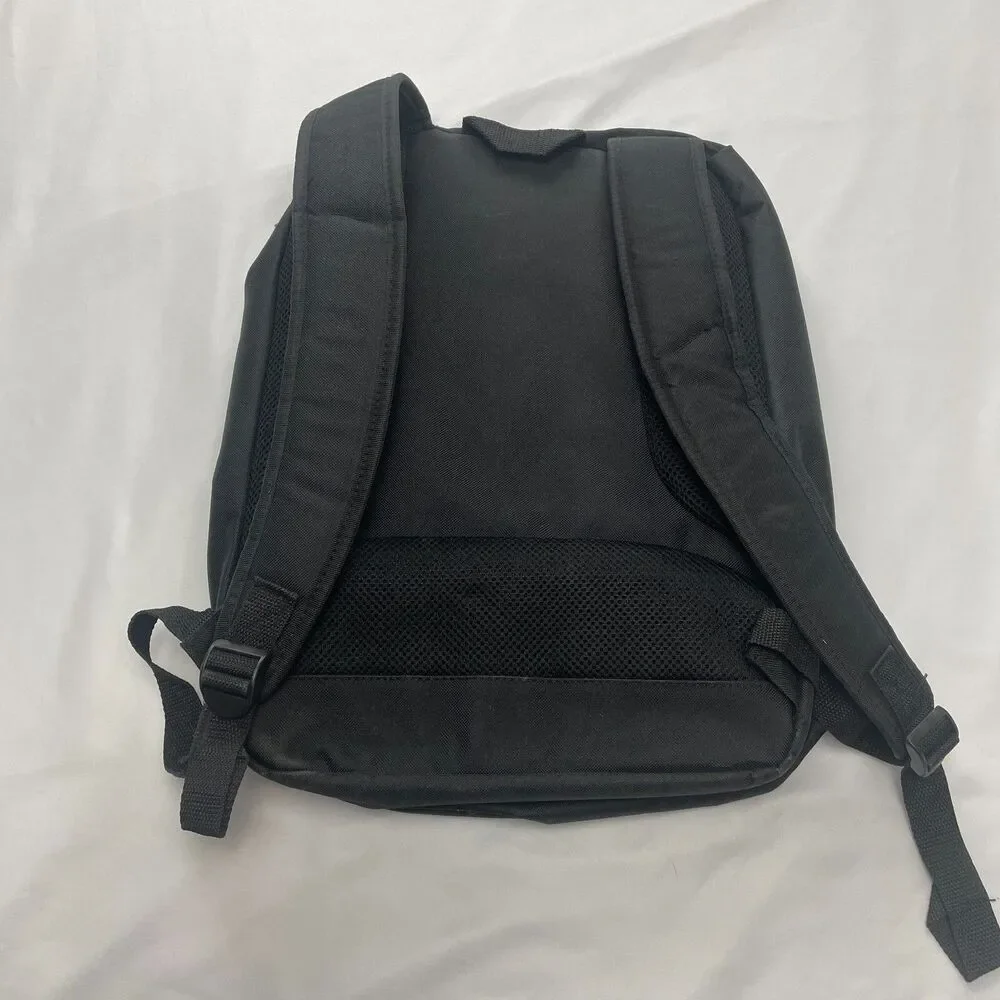 Lorell Laptop Backpack 17x14 Black Zip Pockets Straps Gaming Work Casual Adult